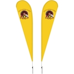 12' Double Sided Teardrop Banner w/ Premium Hardware & Spike
