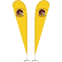 12' Double Sided Teardrop Banner w/ Premium Hardware & Cross Base.... from...