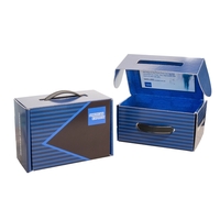 8" x 6.375" x 3.8" E-Flute box with plastic handle.... from ASI 90807 Tekweld