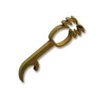 Pineapple shaped bottle opener key holder, 1" split ring. Closeout.... from...