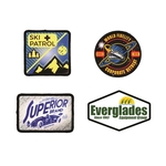 Custom Sublimation Patches with Merrow border