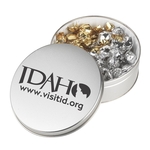 Collector Tin Filled With Twist Wrapped Truffles