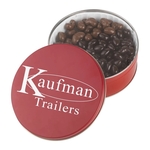 Collector tin with chocolate almonds and cashews