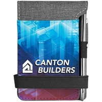 3.25" x 4.75" printed canvas note pad.... from ASI 92531 Unique Custom...