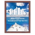 9" x 12" Unisub Sublimatable Plaque with Black Edge