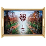 Unisub Natural Serving Tray with Sublimatable Insert