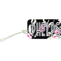 Semi-Gloss White Unisub Aluminum Rectangle 2-Sided Bag Tag