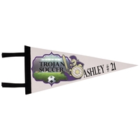 8" x 18" custom printed felt pennant.... from ASI 92531 Unique Custom...