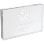 5" X 7" Clear Rectangle Square Cut Acrylic