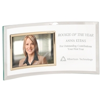 6.5" x 12.75" engraved jade glass frame that can hold a... from ASI 92531...