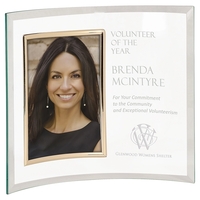 10" x 12" engraved jade glass frame that can hold a... from ASI 92531 Unique...