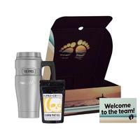Early Riser Gift Set with 16-ounce stainless steel tumbler, two-ounce...