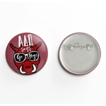 3" Round Button Full Color w/Safety Pin