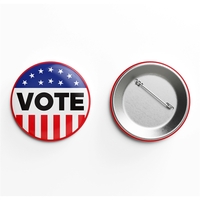 1 1/2" Full color, two piece, round button in metal construction.... from ASI...