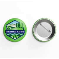 1 1/4" Round Button Full Color w/Safety Pin