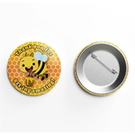 2 1/4" Round Button Full Color w/Safety Pin