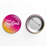 3 1/2" Round Button Full Color w/Safety Pin