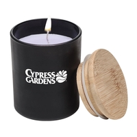 The Bruges Candle and Holder features an elegant black glass holder,... from...