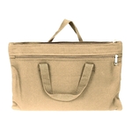 Cotton Canvas Document Bag - Natural Color