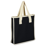 Heavy Canvas Shopping Bag with Natural Colored Handles
