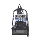 2-Compartment Clear Bag PVC Transparent Backpack