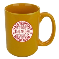 15 oz. gamboge yellow mug with handle and customization.... from ASI 46573...