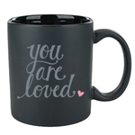 11 Oz Hilo C-Handle Mug Matte Satin Black Out/Gloss in