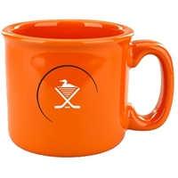 15 oz. orange colored stoneware mug.... from ASI 46573 Cooper & Clement Inc