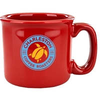 15 oz. red colored stoneware mug.... from ASI 46573 Cooper & Clement Inc