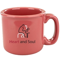 15 oz. coral colored stoneware mug.... from ASI 46573 Cooper & Clement Inc