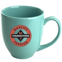 15 oz. aqua colored bistro mug with handle.... from ASI 46573 Cooper &...