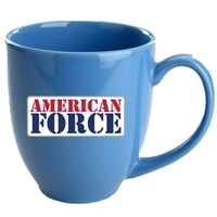 15 oz. Hawaiian blue colored bistro mug with handle.... from ASI 46573 Cooper...