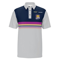 Men's polyester and spandex dye sublimated polo shirts in sizes XS... from...