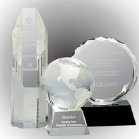 Corporate Crystal Awards Selection - Decorated in USA