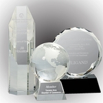 Corporate Crystal Awards Selection - Decorated in USA