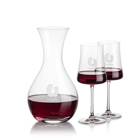 The Lead-Free Crystalline Adelita Carafe features a classic decanting shape...