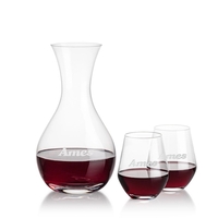 The Lead-Free Crystalline Adelita Carafe features a classic decanting shape...