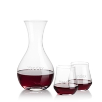 The Lead-Free Crystalline Adelita Carafe features a classic decanting shape...