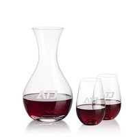 The Lead-Free Crystalline Adelita Carafe features a classic decanting shape...