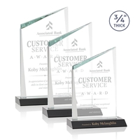 The Scarsdale Starfire Crystal Award features a sparkling 3/4" thick...