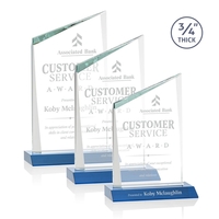 The Scarsdale Starfire Crystal Award features a sparkling 3/4" thick...