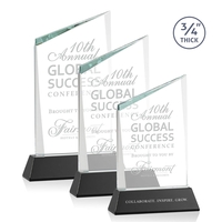 The Scarsdale Starfire Crystal Award features a sparkling 3/4" thick...