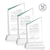 The Scarsdale Starfire Crystal Award features a sparkling 3/4" thick...