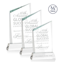 The Scarsdale Starfire Crystal Award features a sparkling 3/4" thick...