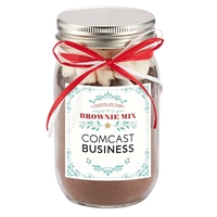 Chocolate chip brownie kit in mason jar.... from ASI 71685 Midnite Snax®