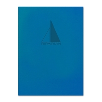 Perfect-bound journals with flexible wraparound Molena cover, foil of deboss...