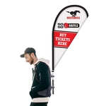 Basic Single Reverse Teardrop Backpack Flag Kit