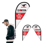 Basic Double Sided Teardrop Backpack Flag Kit
