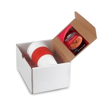Gift box with a 16 oz. double wall insulated polypropylene tumbler... from...