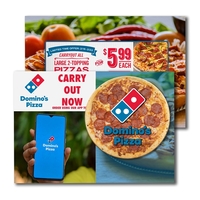 Post Card with Full Color Round Cork Coaster